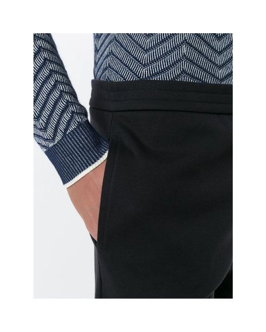 Trousers > straight trousers Giorgio Armani pour homme en coloris Black