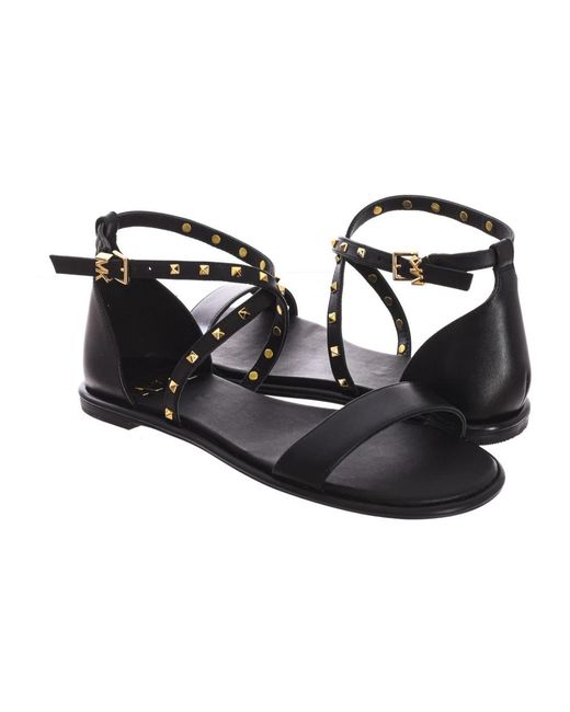 Michael Kors Black Flat Sandals