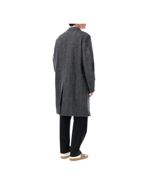 Givenchy Jassen ,Grijs ,Wol Tailored Coat in het Black voor heren