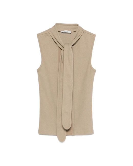 Lemaire Natural Sleeveless Tops