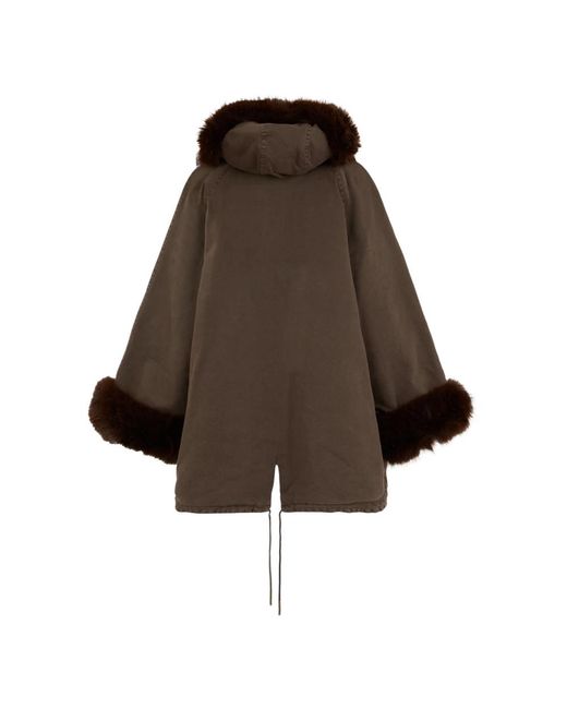 Pinko Brown Parkas