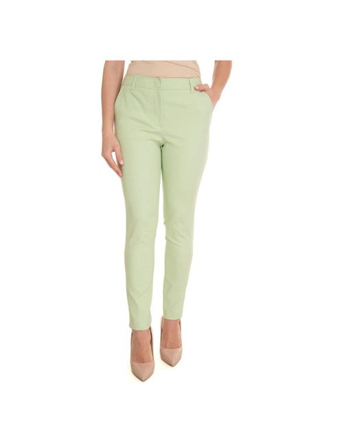 Liu Jo Green Slim-Fit Trousers