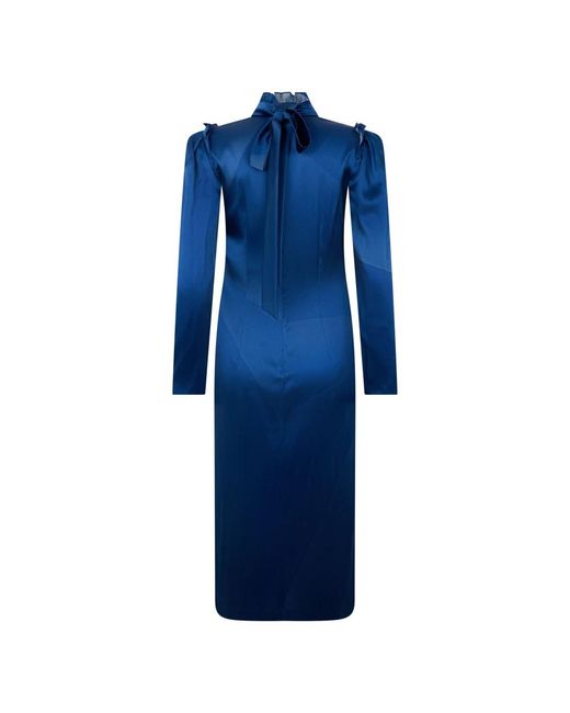 Midi Dresses Alberta Ferretti de color Blue