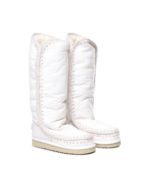 Mou White Winter Boots