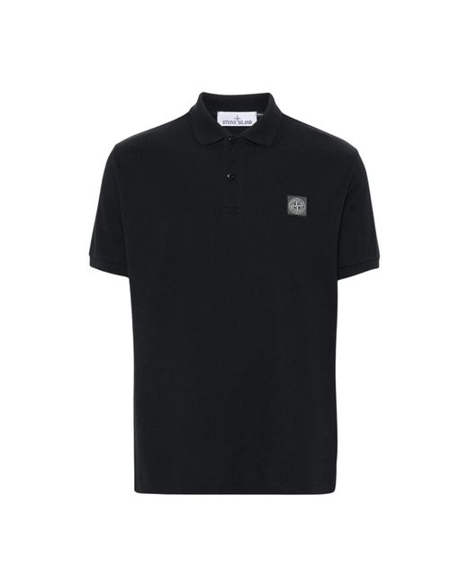 Stone Island Klassisches polo shirt in verschiedenen farben in Black für Herren