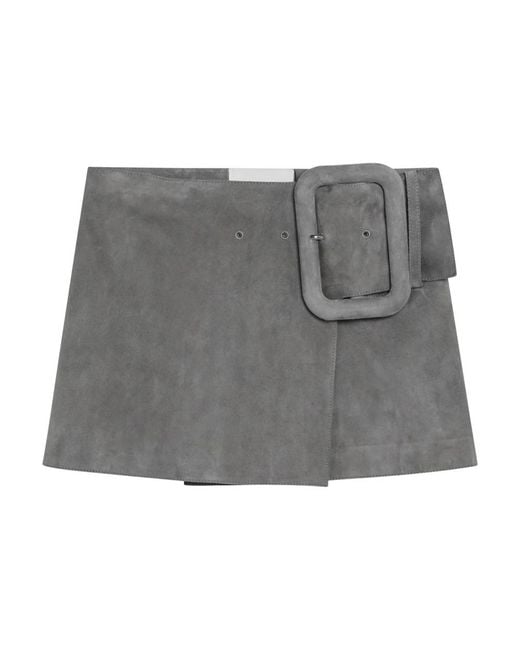 AMI Gray Short Skirts