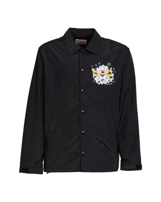 KENZO Black Light Jackets for men