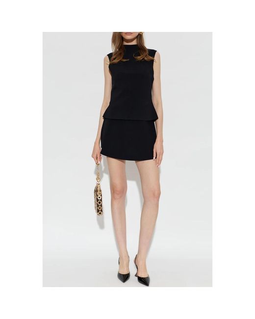 Cult Gaia Black Sleeveless Tops