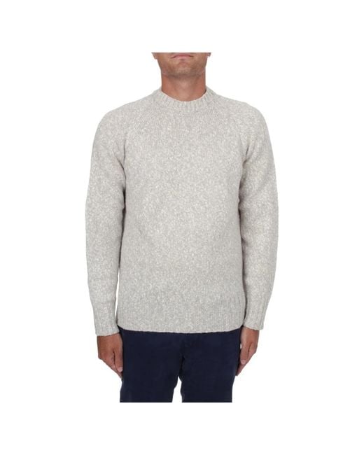 Drumohr Gray Round-Neck Knitwear for men