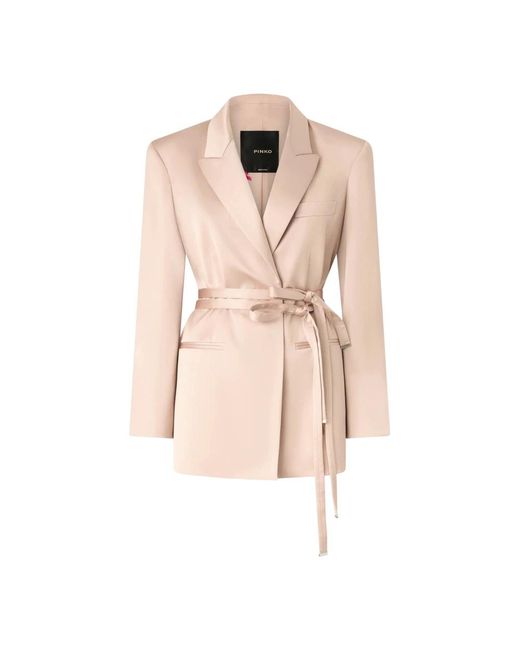 Pinko Rapa Giacca Satin in het Pink