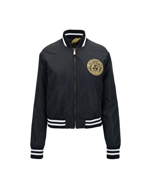 Versace Blue Bomber Jackets