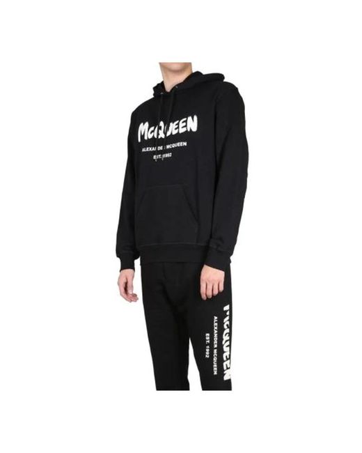 Alexander McQueen Black Hoodies for men