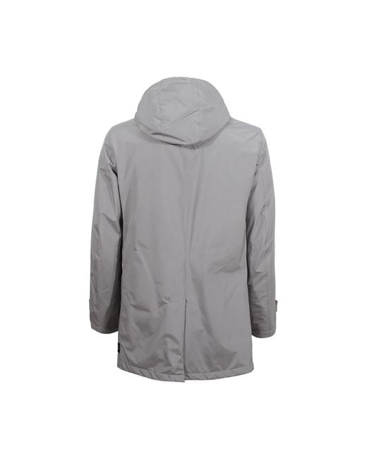 Herno Gray Winter Jackets for men