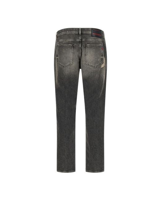 DIESEL Gray Slim Fit Jeans for men