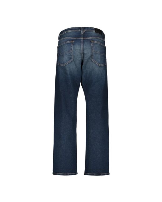 DIESEL Blue Straight Jeans for men