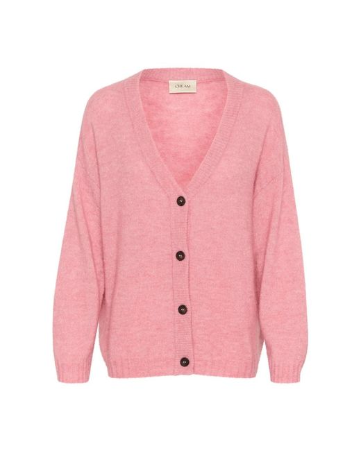 Cardigans di Cream in Pink