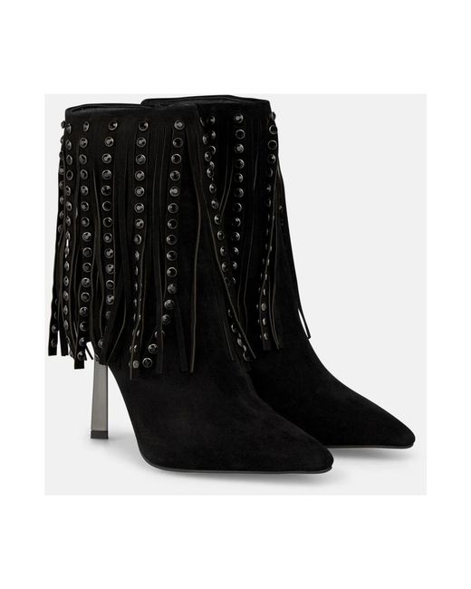 Alma En Pena. Black Cowboy & Biker Boots