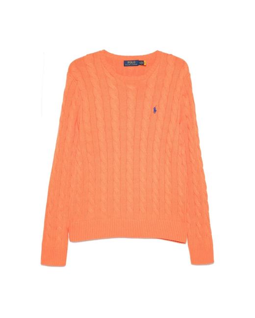 Polo Ralph Lauren Orange Round-Neck Knitwear for men