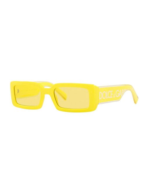 Dolce & Gabbana Yellow Ladies' Sunglasses Dg 6187