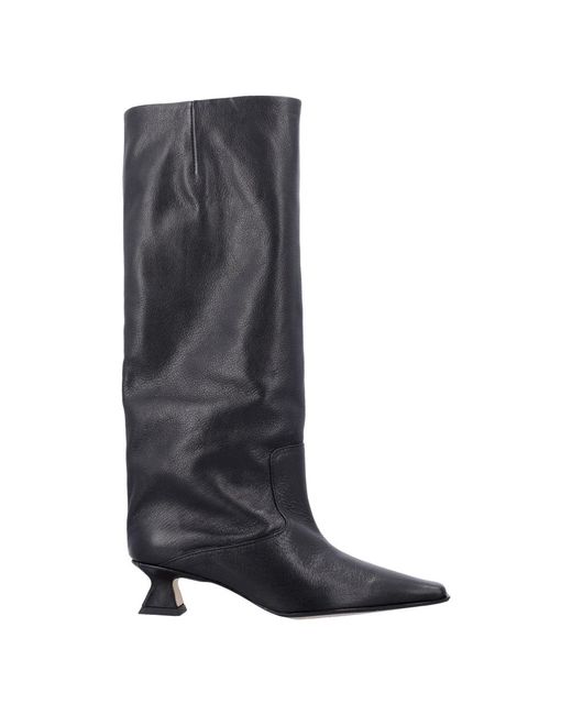 Miista Gray Heeled Boots