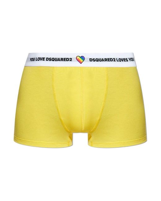 DSquared² Yellow Bottoms for men