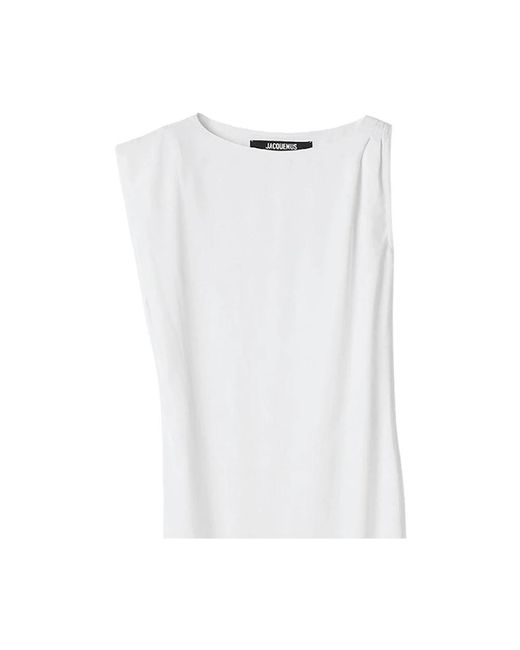 Jacquemus Maxi Jurken in het White