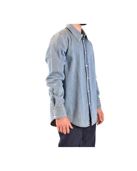 Calvin Klein Blue Denim Shirts for men
