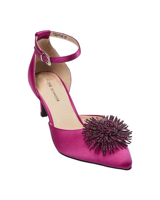 Sofie Schnoor Schoenen ,Roze ,Stilettohakken Met Mica-Detail in het Purple