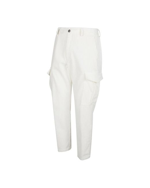 Eleventy Slim-Fit Trousers in het White voor heren