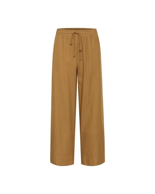Trousers > wide trousers My Essential Wardrobe en coloris Natural