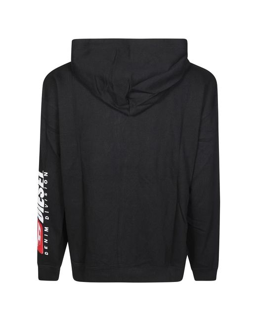 DIESEL Hoodies & Sweatvesten ,Zwart ,Felpa Boxt Zip in het Black voor heren