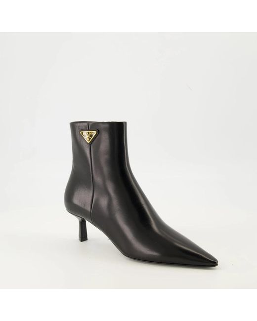 Prada Black Heeled Boots