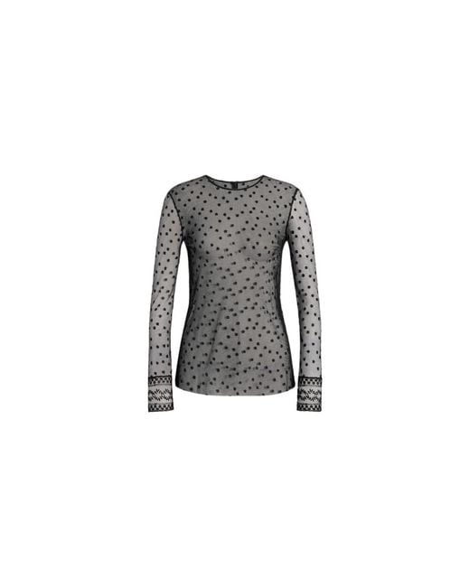 Alberta Ferretti Gray Long Sleeve T-Shirts