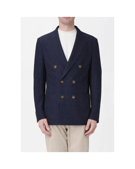 Eleventy Blue Blazers for men