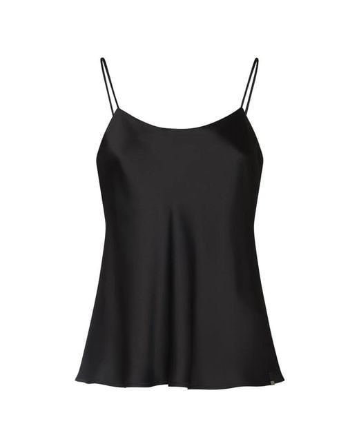 Herno Black Sleeveless Tops