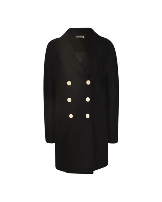 Lanvin Black Double-Breasted Coats