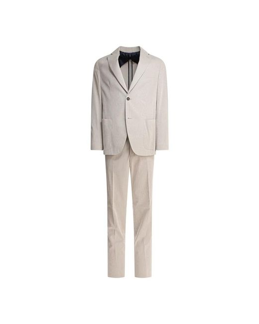 Incotex Single Breasted Suits in het White voor heren