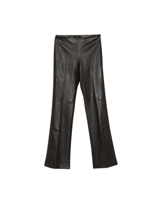 Seventy Gray Leather Trousers