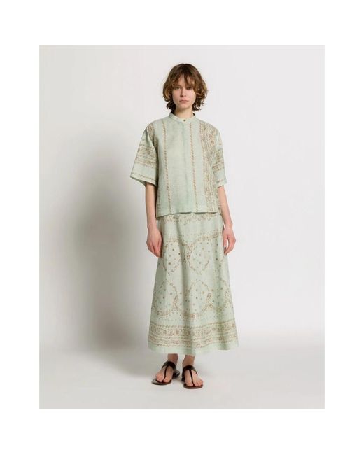 Alberta Ferretti Green Shirts