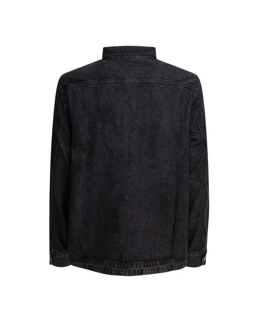Alex Mill Jassen ,Zwart ,Katoen Work Overshirt Jacket in het Black voor heren