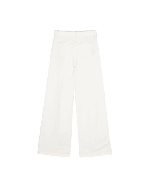 Twin Set White Wide Jeans