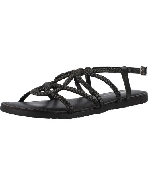 Gioseppo Black Orland Flache Sandalen