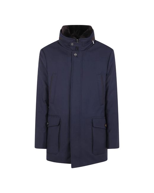 Moorer Jassen ,Blauw ,Drive Jacket in het Blue voor heren