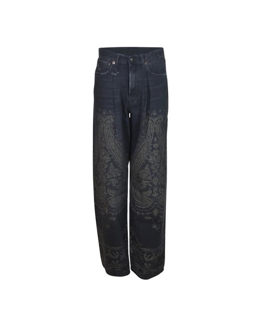 R13 Rechte Jeans in het Blue