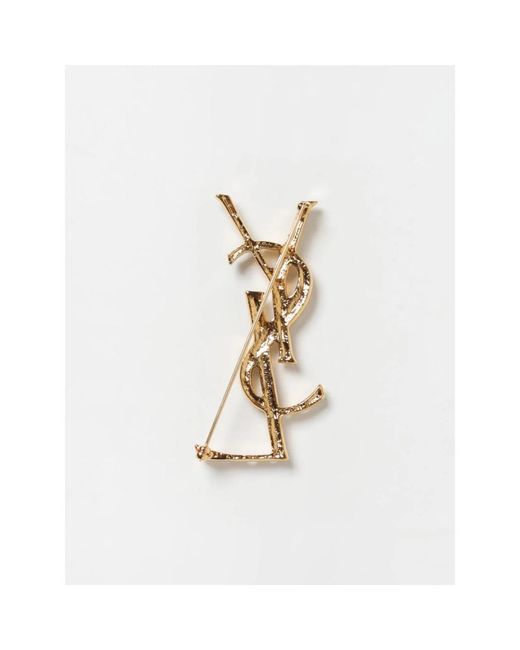 Saint Laurent Metallic Brooches