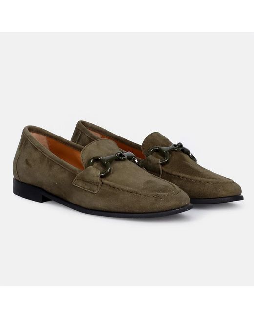 BELLE VIE Green Loafers