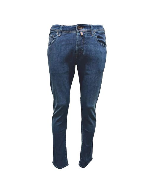 Jacob Cohen Slim fit dunkelblaue jeans in Blue für Herren