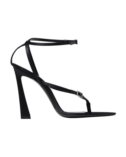 Saint Laurent Black High Heel Sandals