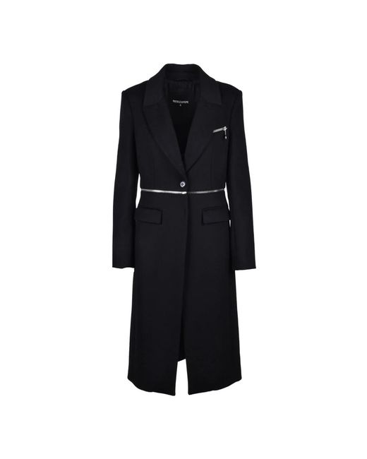 Single-Breasted Coats Patrizia Pepe de color Black