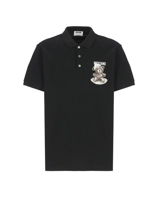 Moschino Black Polo Shirts for men